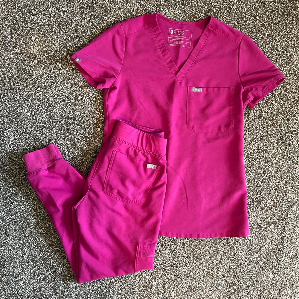Raspberry Sorbet Figs Scrub Set XXS/XXSP